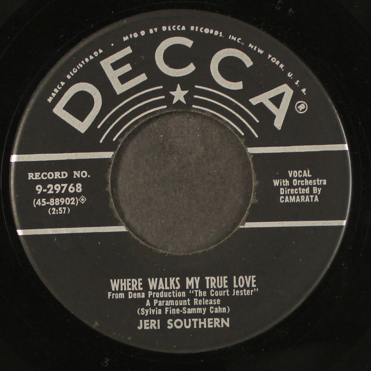 where walks my true love by JERI SOUTHERN
