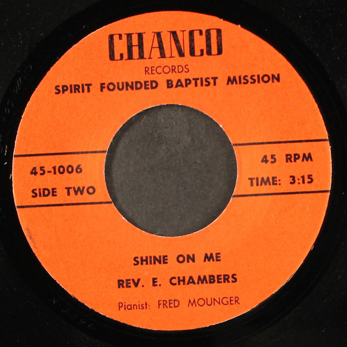 something within me / shine on me by REV. E. CHAMBERS