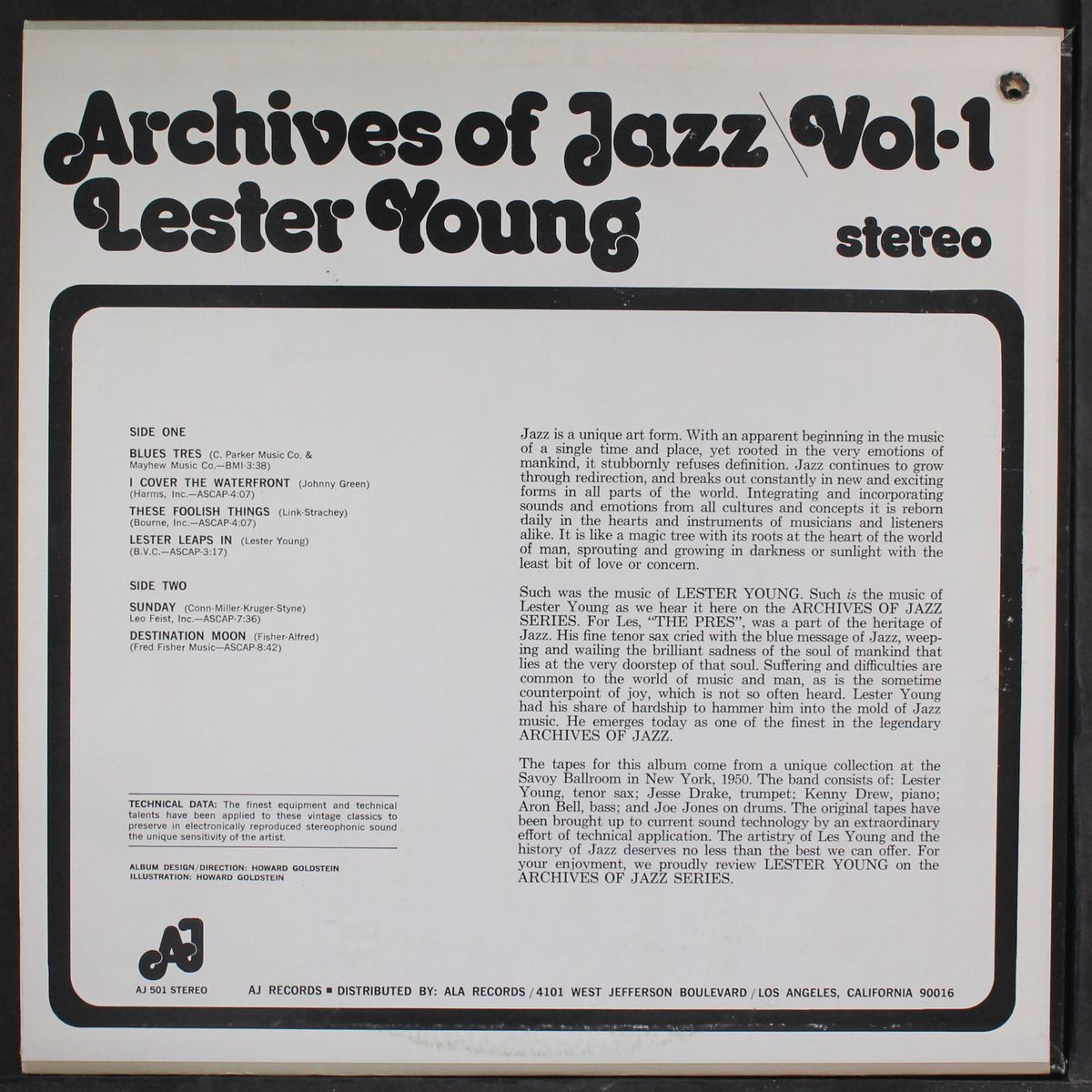 archives of jazz, vol. 1 by LESTER YOUNG