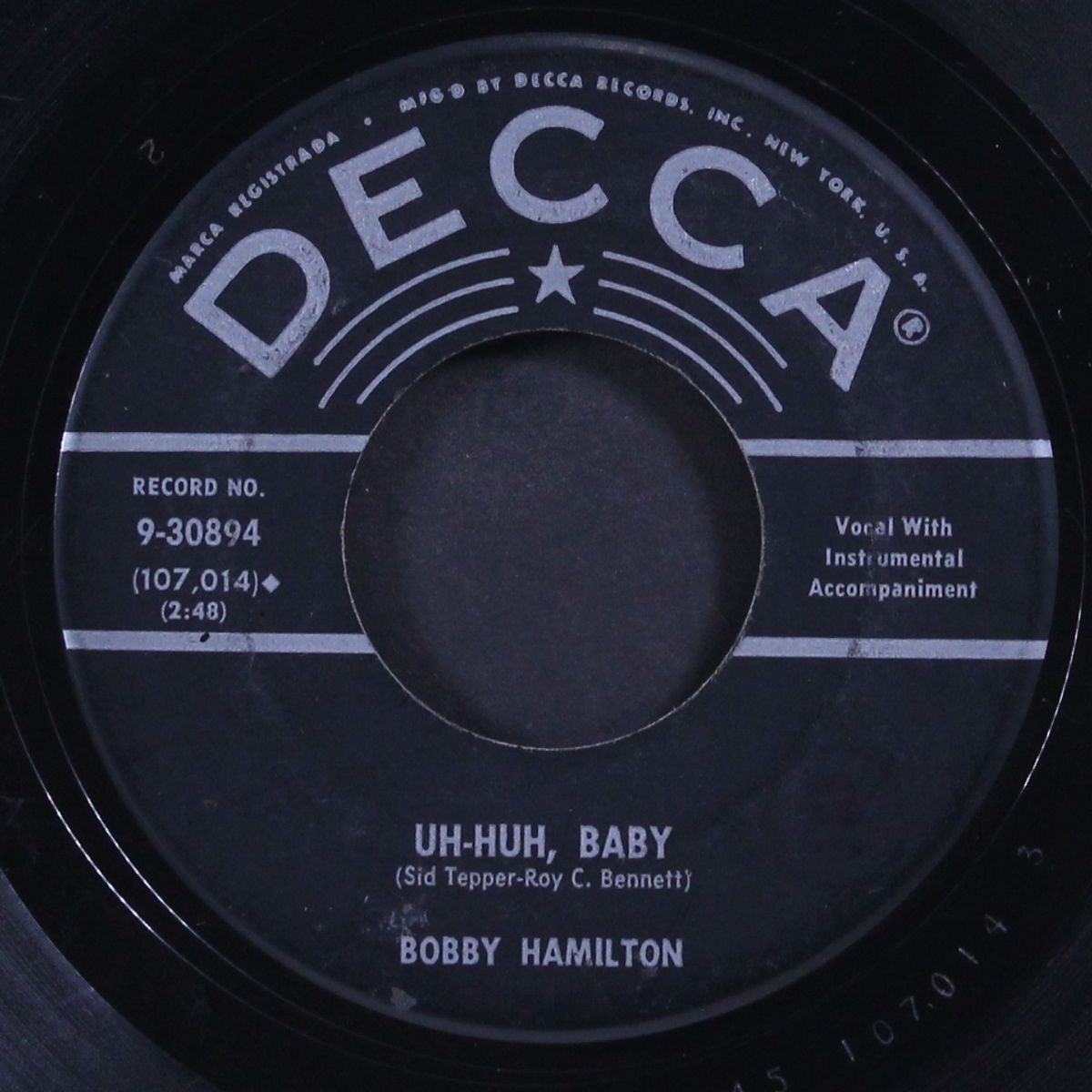 uh-huh, baby / lonesome blues by BOBBY HAMILTON