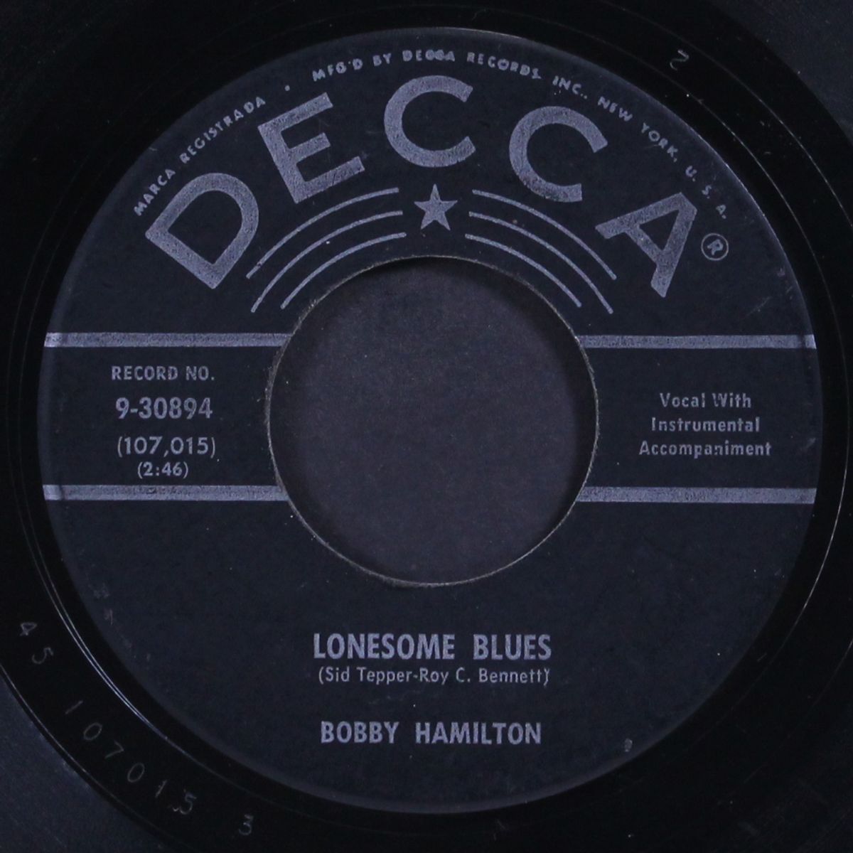 uh-huh, baby / lonesome blues by BOBBY HAMILTON
