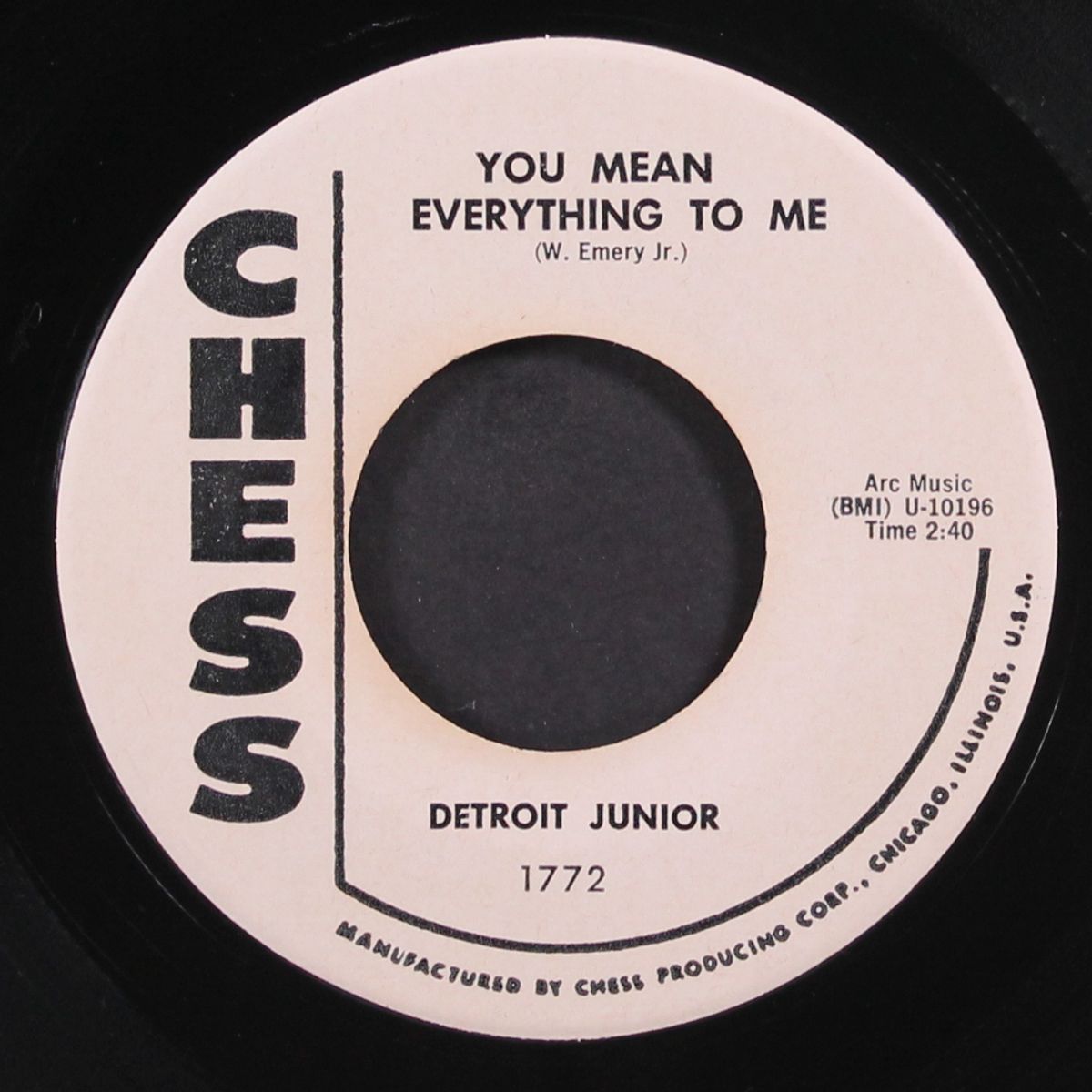 too poor / you mean everything to me by DETROIT JUNIOR