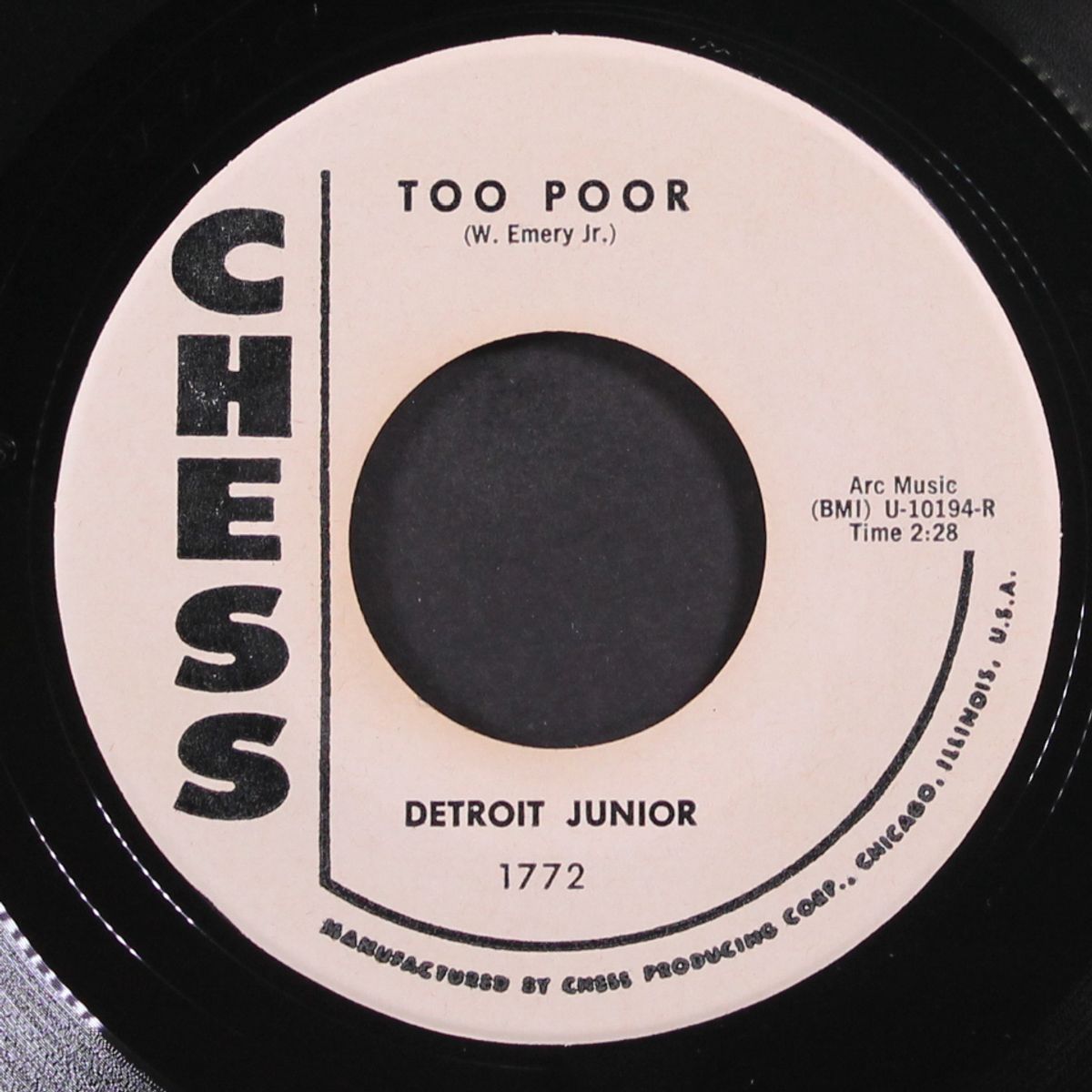 too poor / you mean everything to me by DETROIT JUNIOR