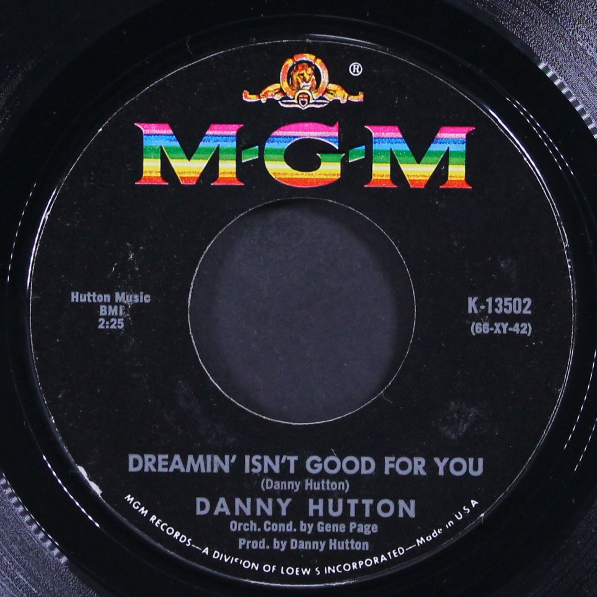 funny how love can be / dreamin' isn't good for you by DANNY HUTTON