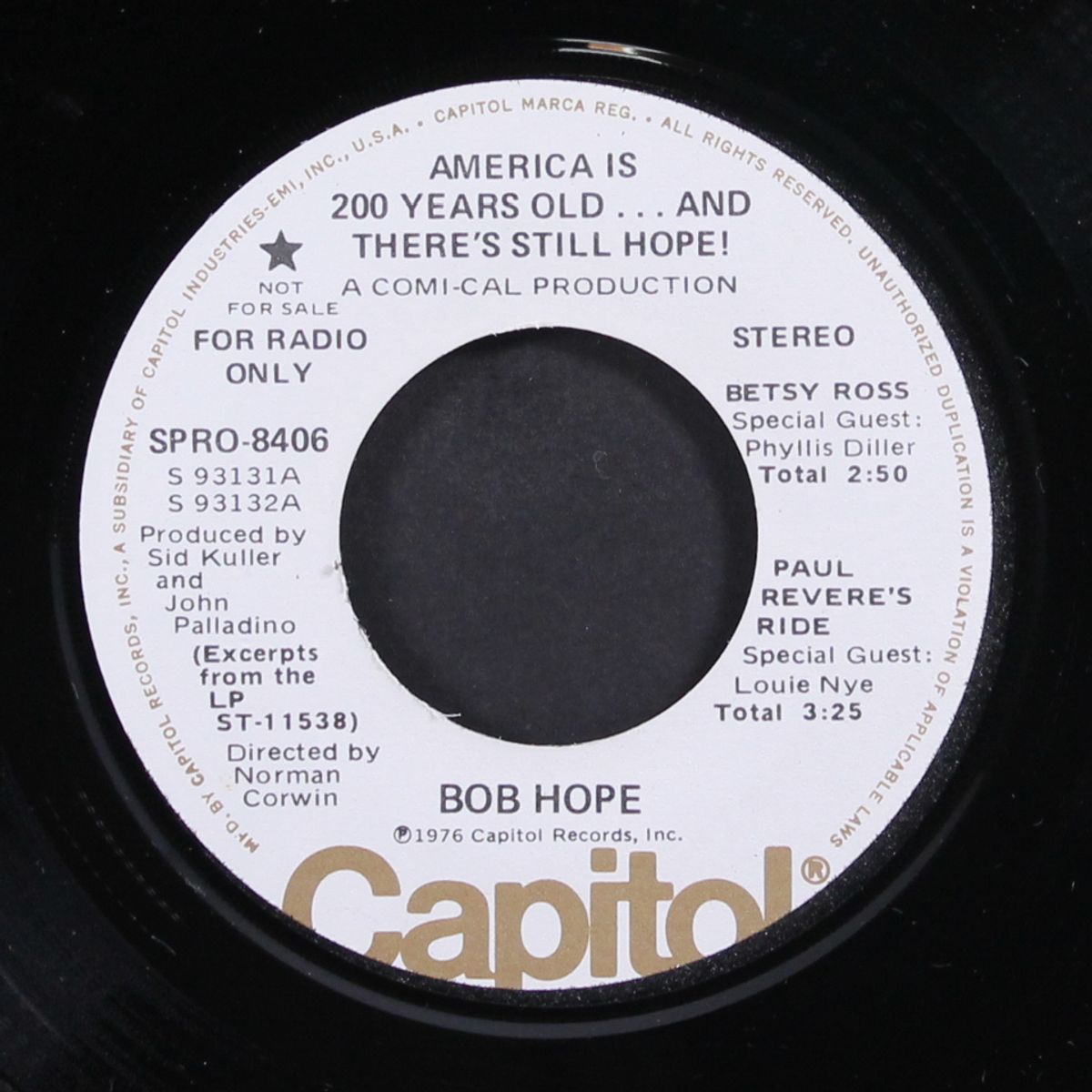 america is 200 years old...and there's still hope! by BOB HOPE
