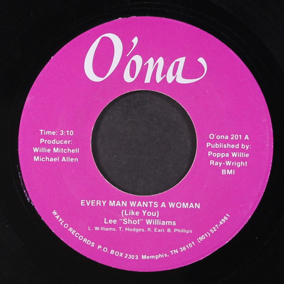 every man wants a woman / i've got a problem by LEE 'SHOT' WILLIAMS
