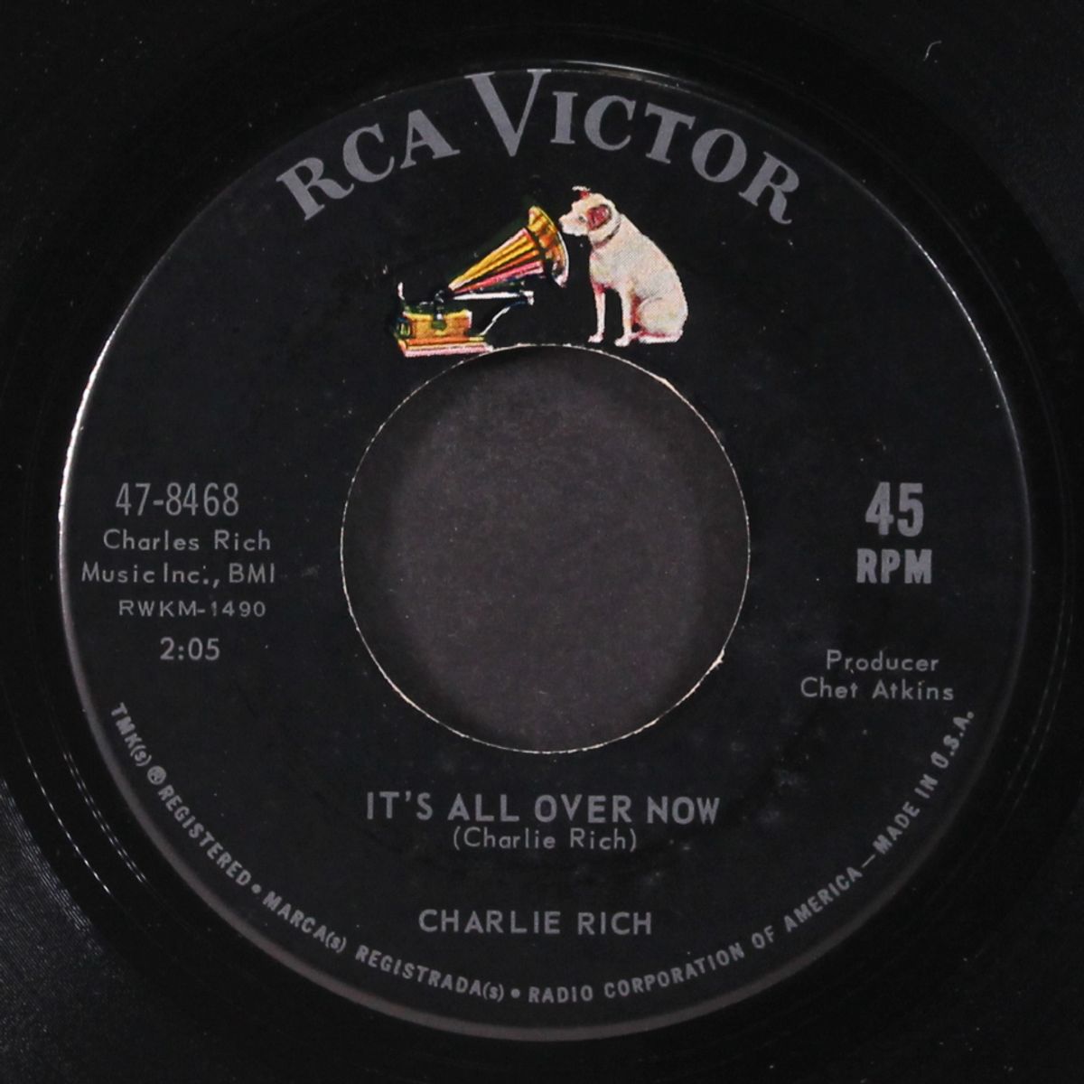 too many teardrops / it's all over now by CHARLIE RICH