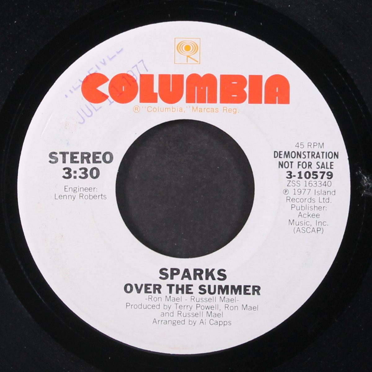 over the summer / same by SPARKS