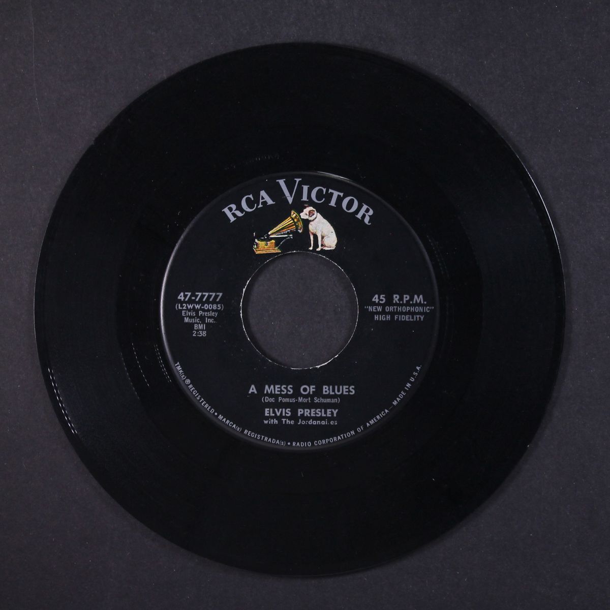 it's now or never / mess of blues by ELVIS PRESLEY