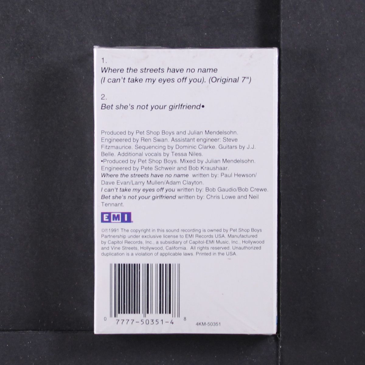 where the streets have no name by PET SHOP BOYS