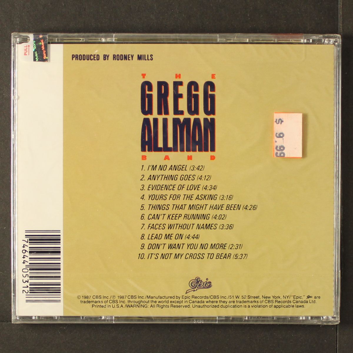 i'm no angel by GREGG ALLMAN BAND