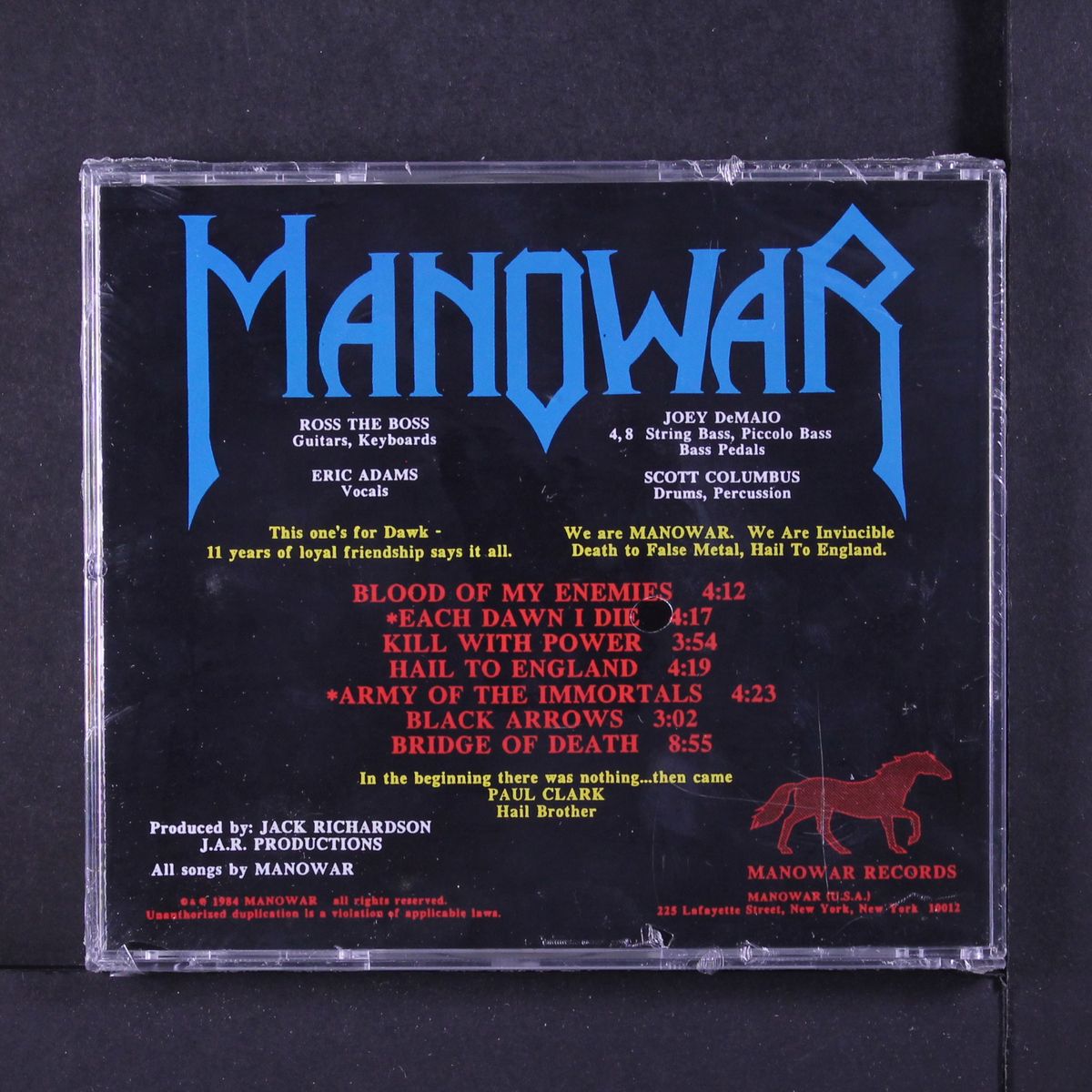 hail to england by MANOWAR
