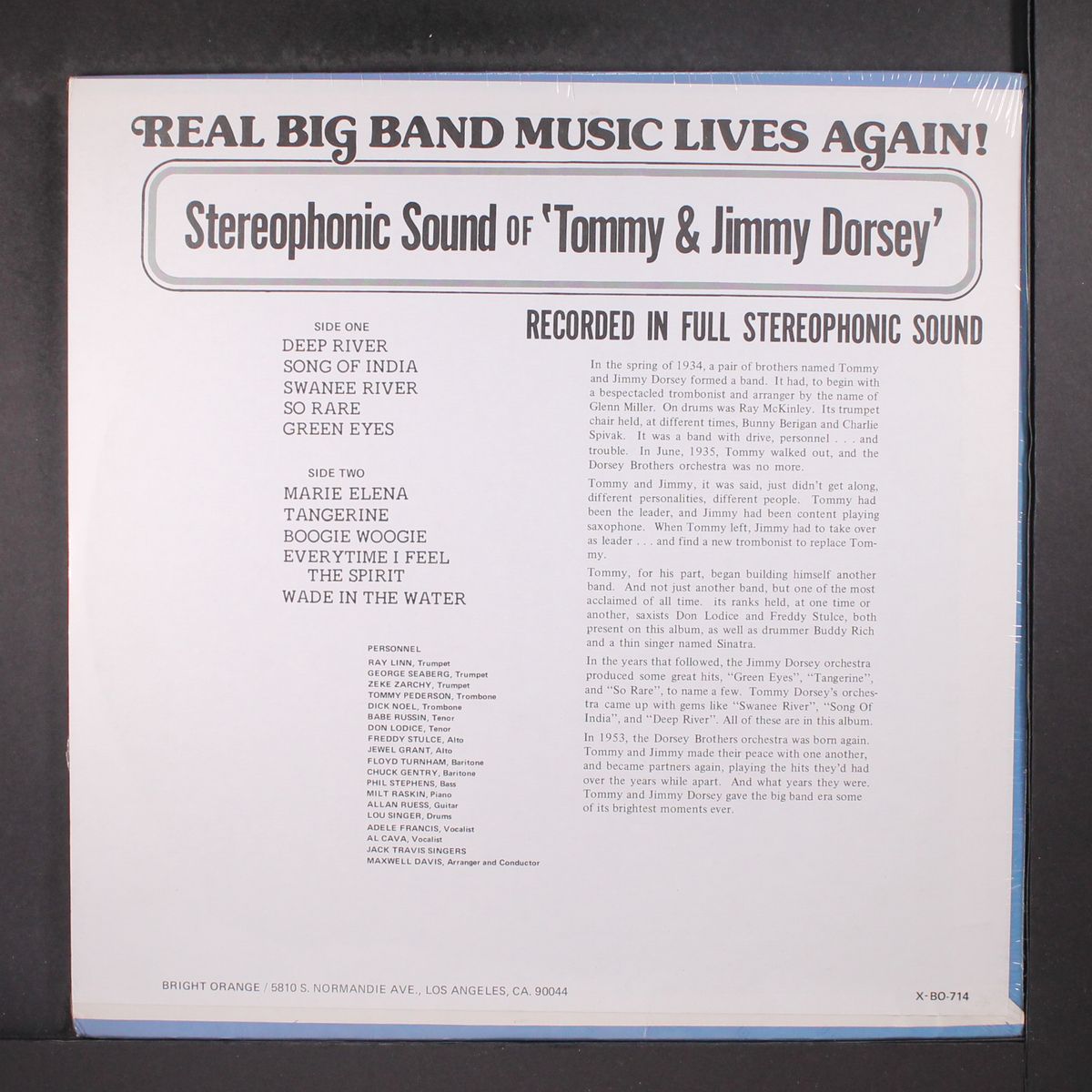 real big band lives again! by TOMMY & JIMMY DORSEY