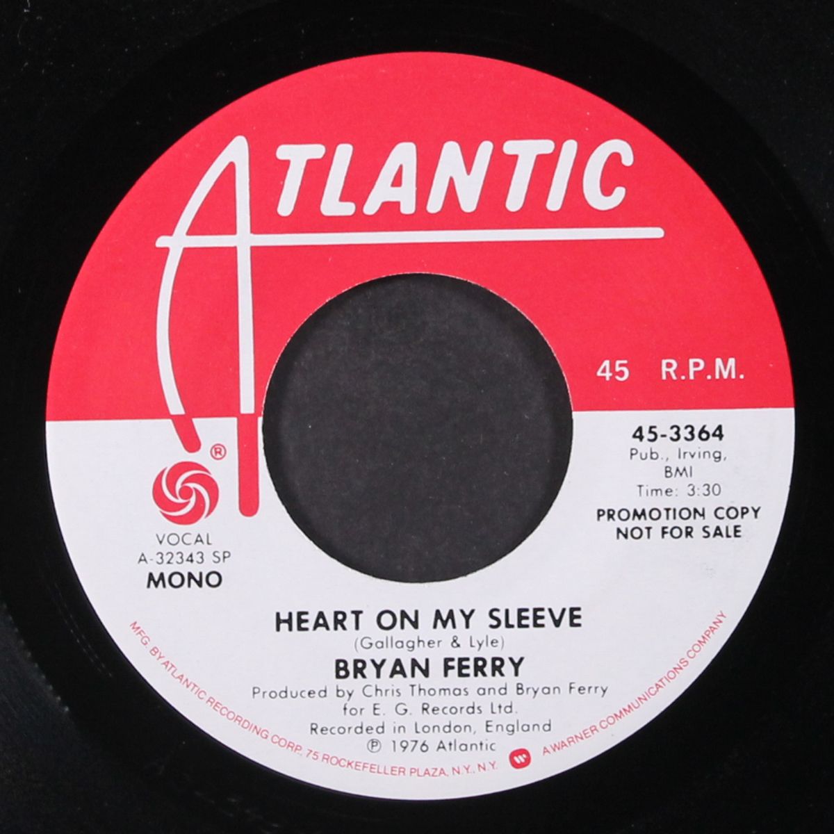 heart on my sleeve / mono by BRYAN FERRY