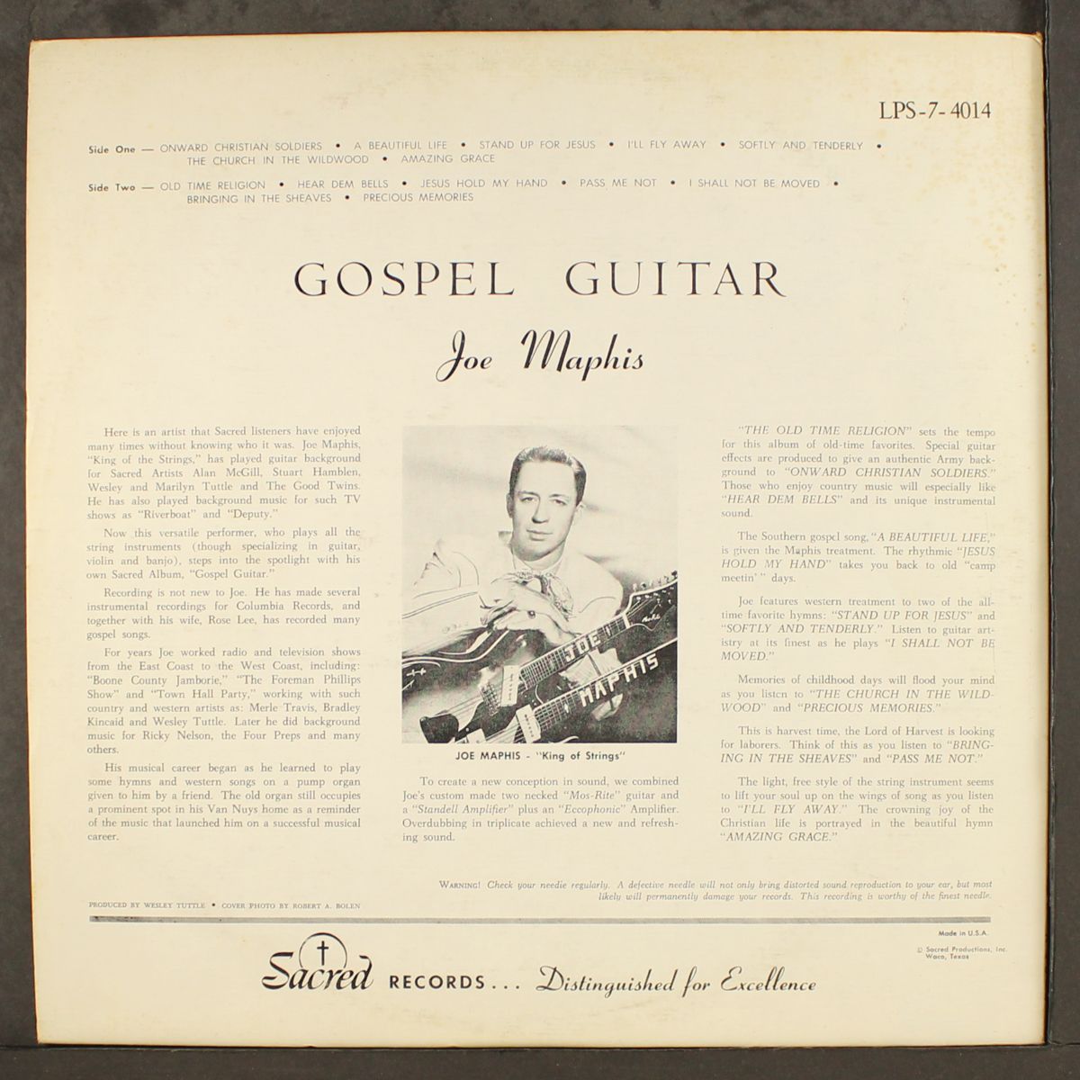 gospel guitar by JOE MAPHIS