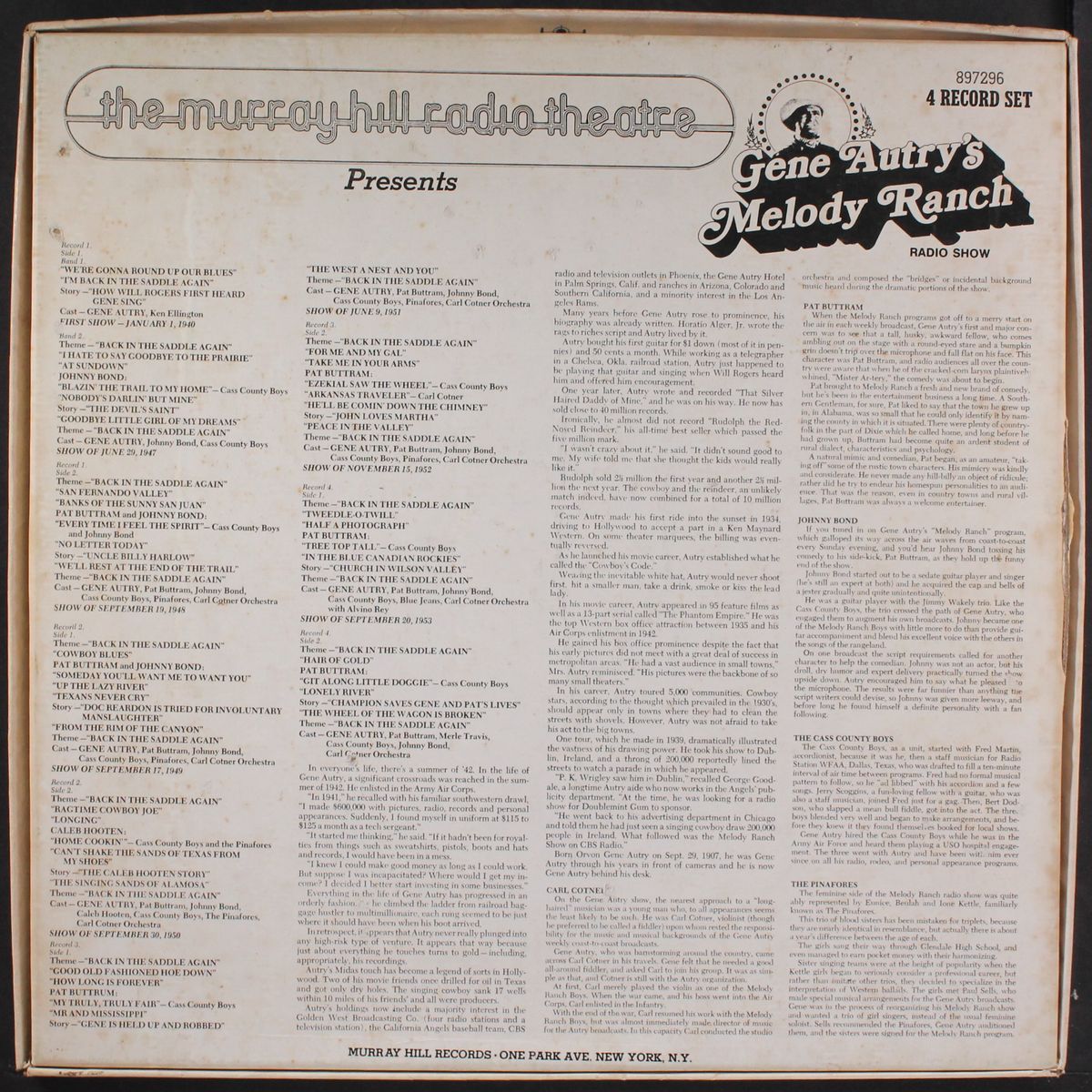 melody ranch radio show by GENE AUTRY
