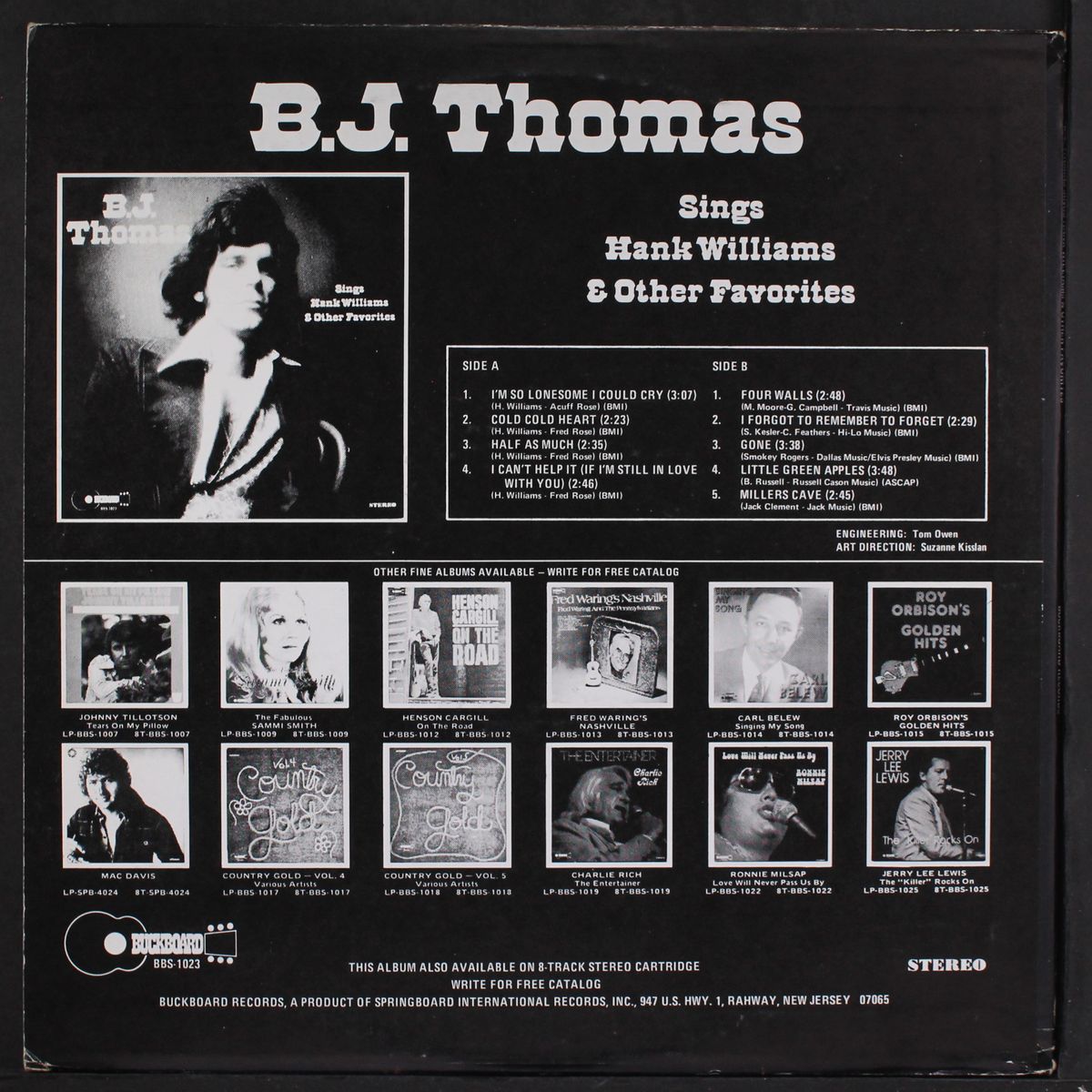 sings hank williams & other favorites by B.J. THOMAS