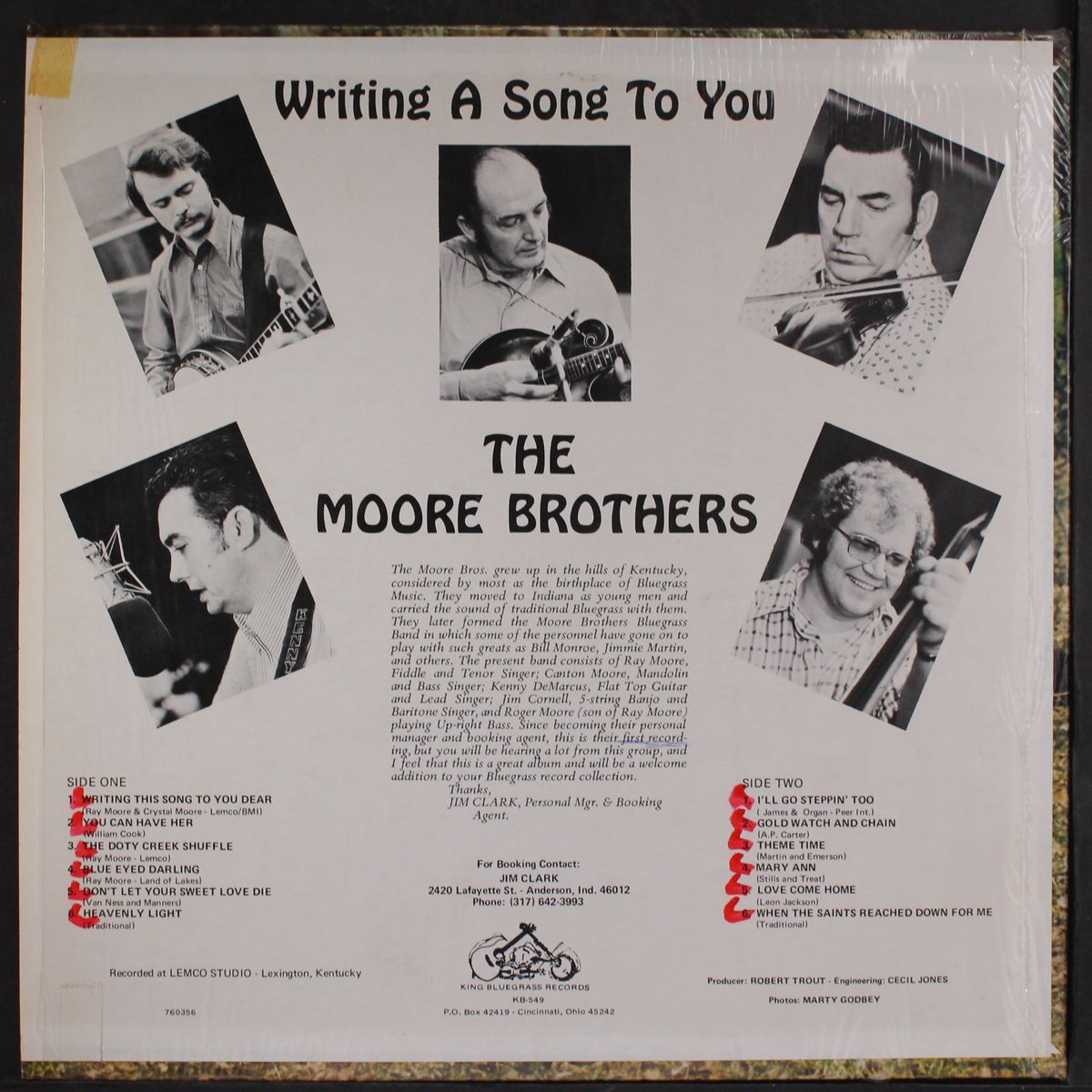 writing a song to you by MOORE BROTHERS