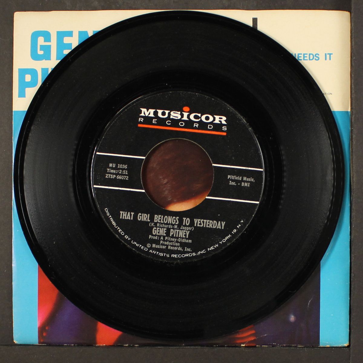 that girls belongs to yesterday by GENE PITNEY