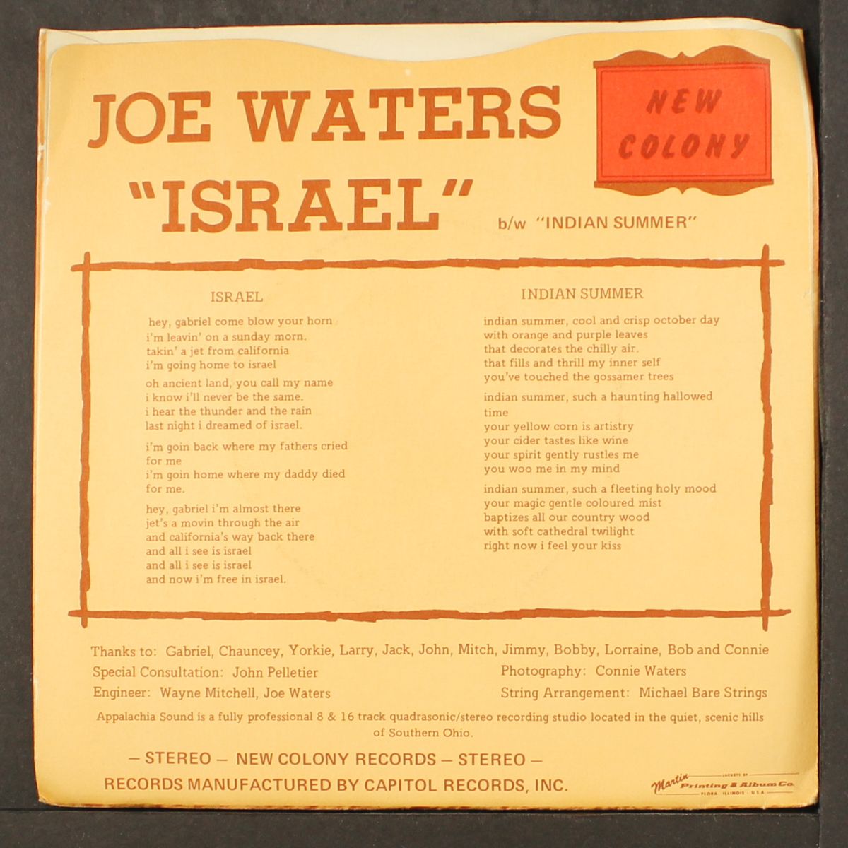 indian summer / israel by JOE WATERS