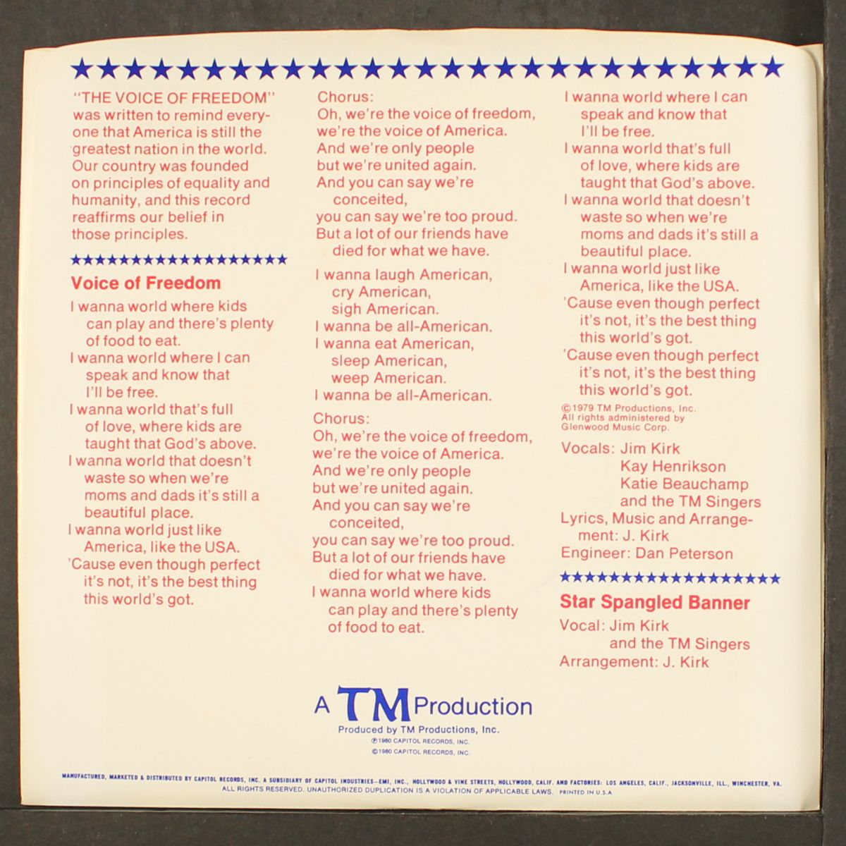 voice of freedom by JIM KIRK
