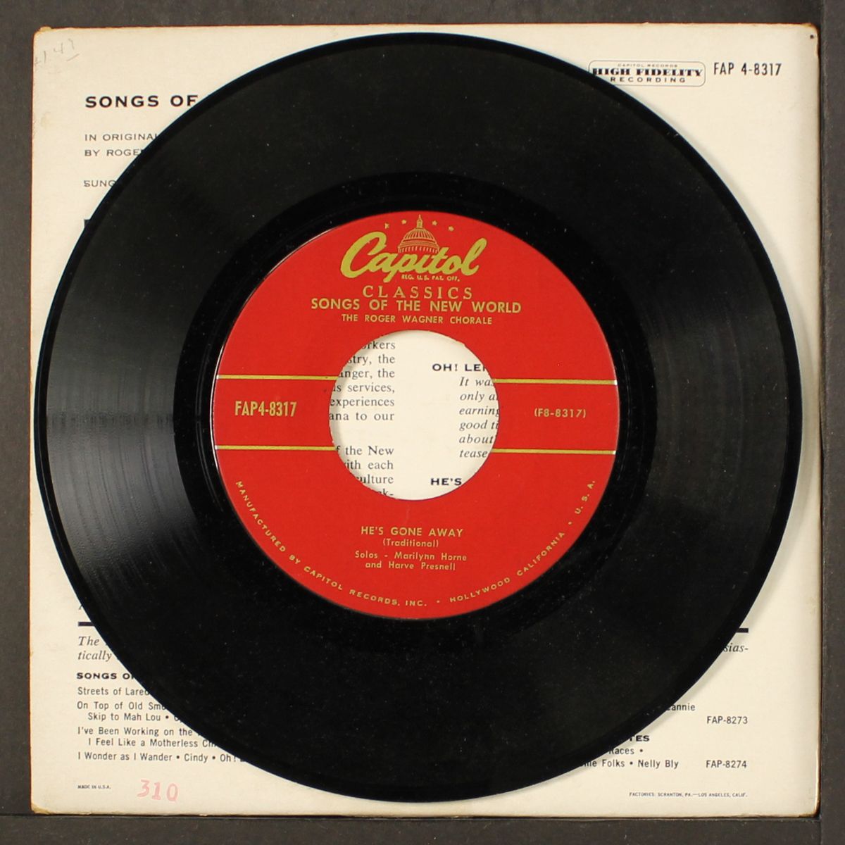 songs of the new world pt. 4 by ROGER WAGNER CHORALE