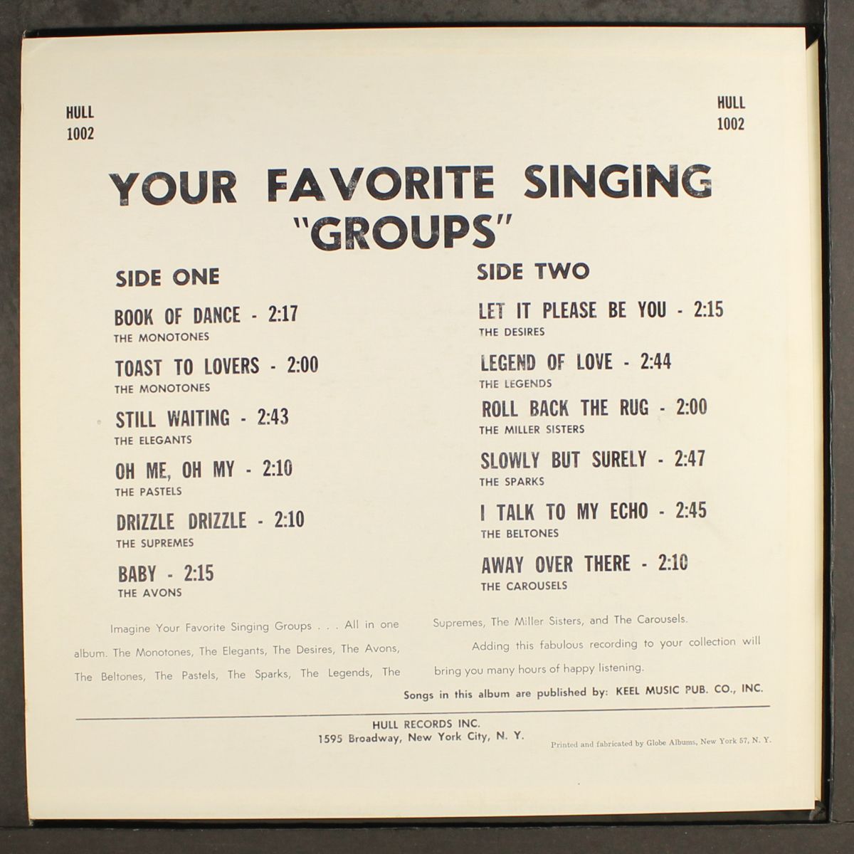 your favorite singing groups by VARIOUS