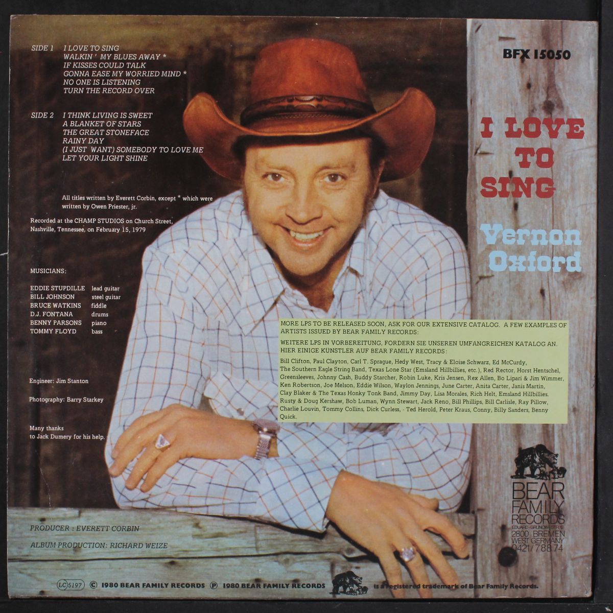 i love to sing by VERNON OXFORD