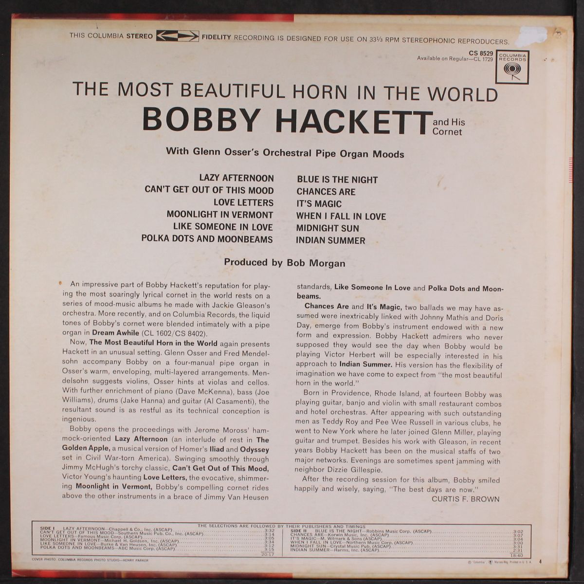 the most beautiful horn in the world by BOBBY HACKETT