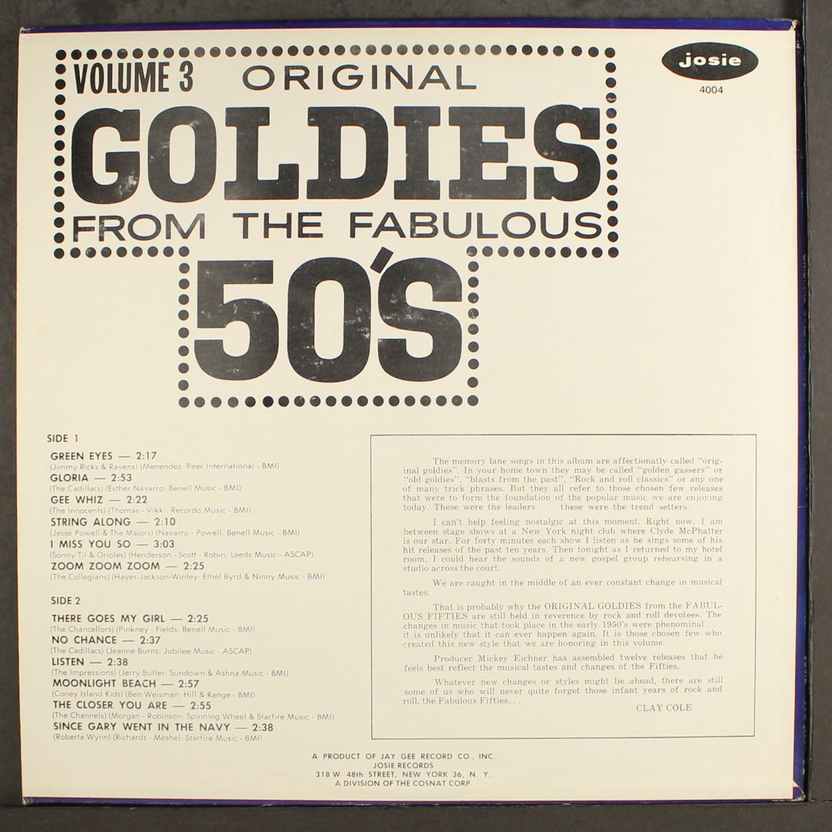 original goldies from the fabulous 50's, vol. 3 by VARIOUS