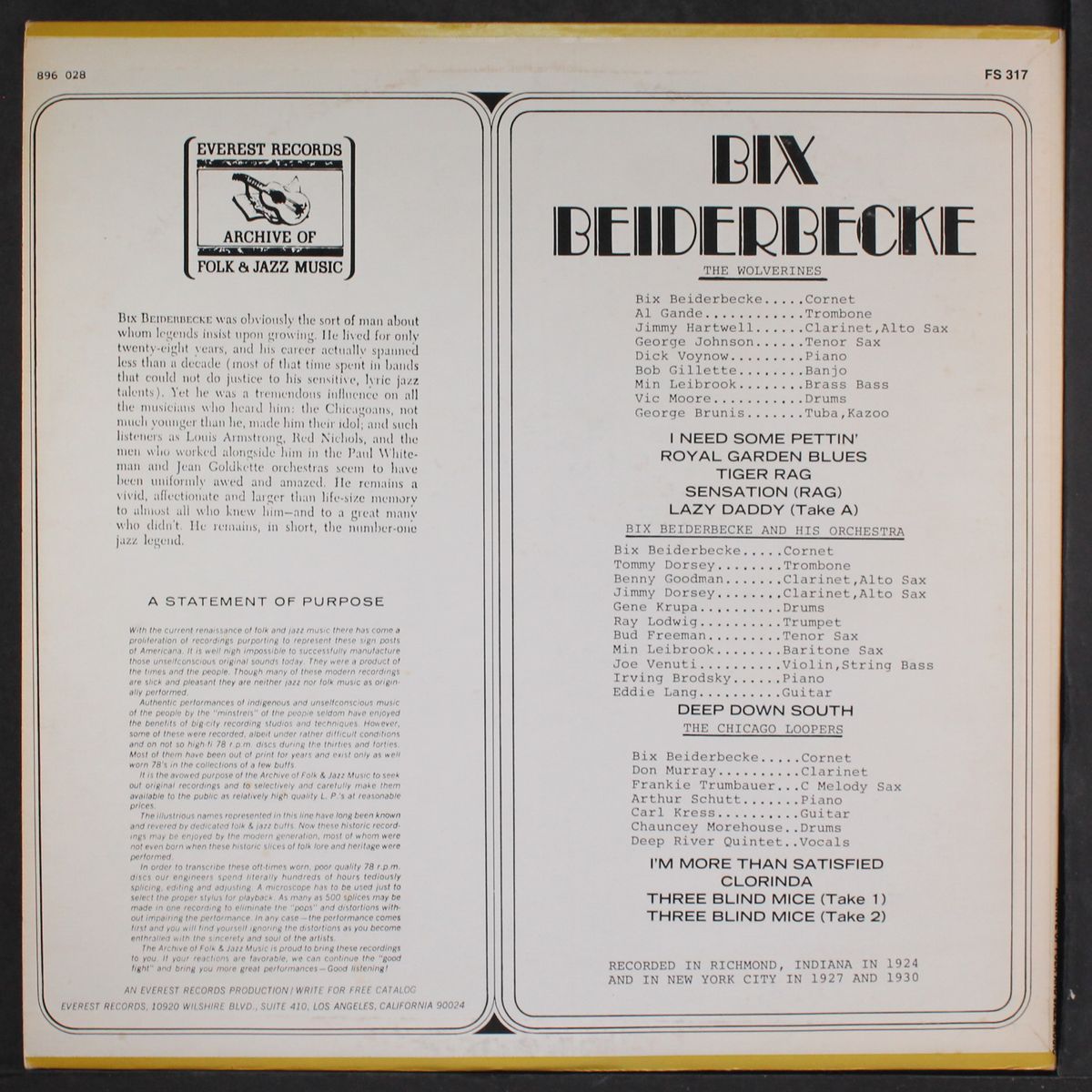 bix beiderbecke by BIX BEIDERBECKE