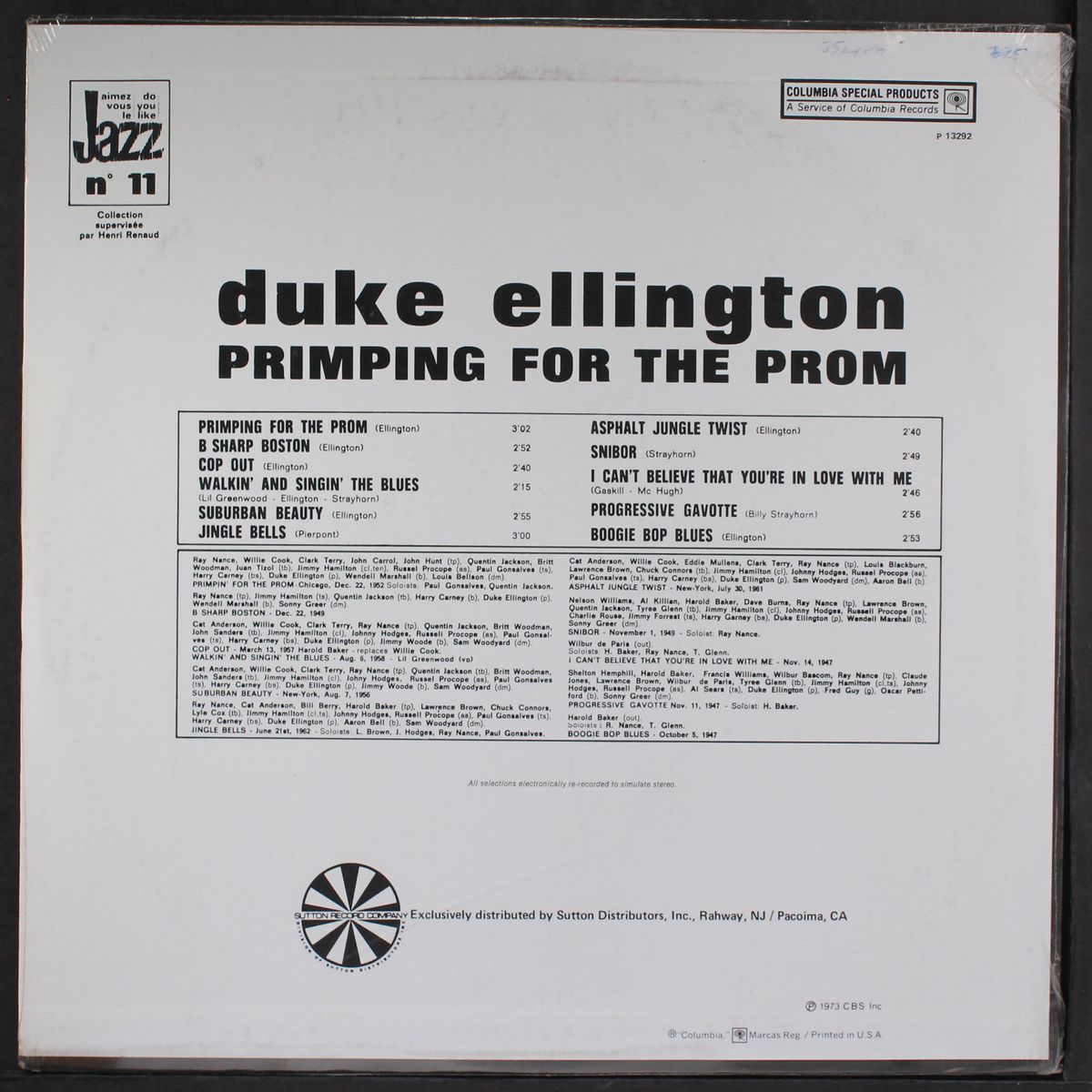 primping for the prom by DUKE ELLINGTON