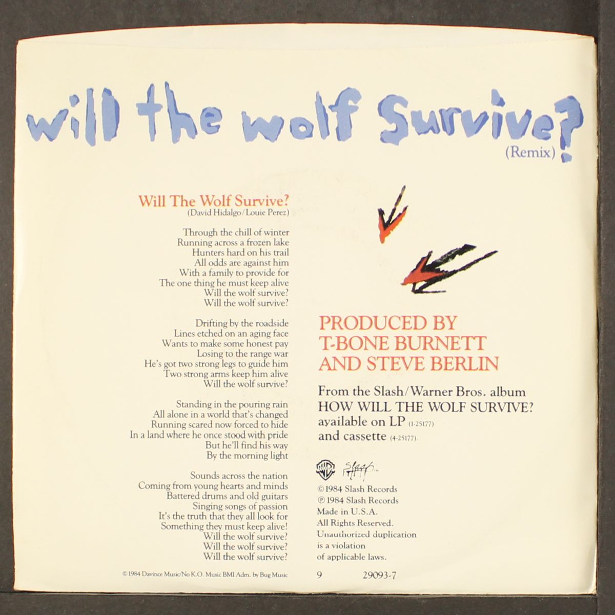 will the wolf survive? by LOS LOBOS