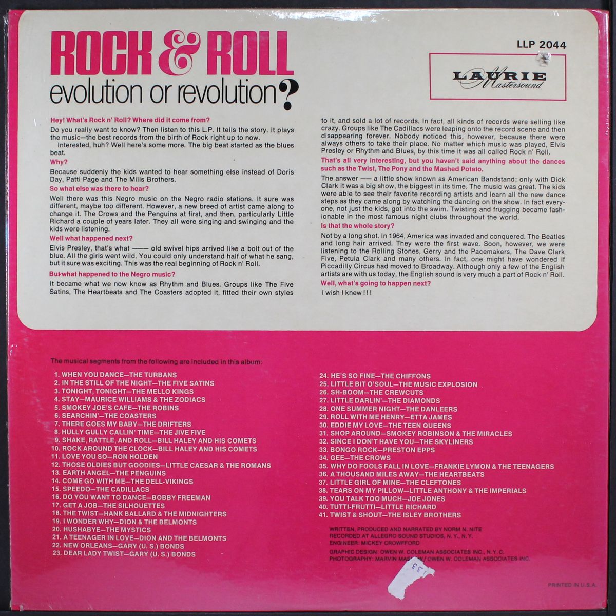 rock & roll, evolution or revolution? by VARIOUS