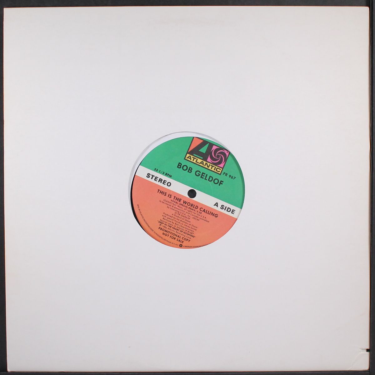 this is the world calling / same by BOB GELDOF