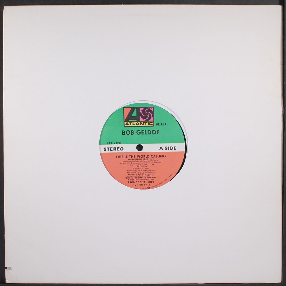 this is the world calling / same by BOB GELDOF