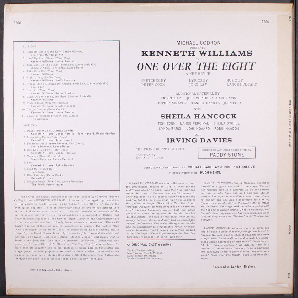 one over the eight by KENNETH WILLIAMS
