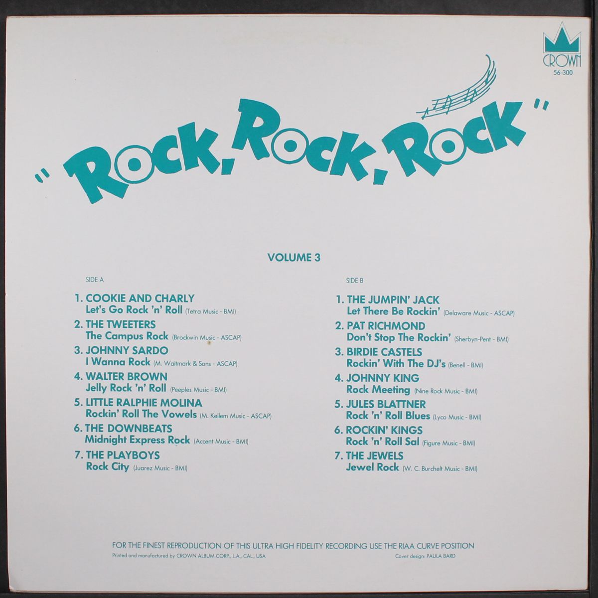 rock, rock, rock, vol. 3 by VARIOUS