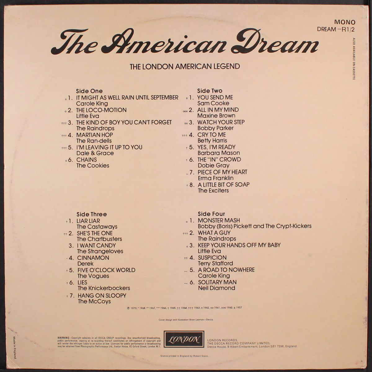 the american dream - the london american legend by VARIOUS
