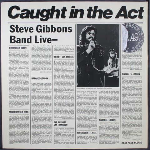 STEVE GIBBONS BAND