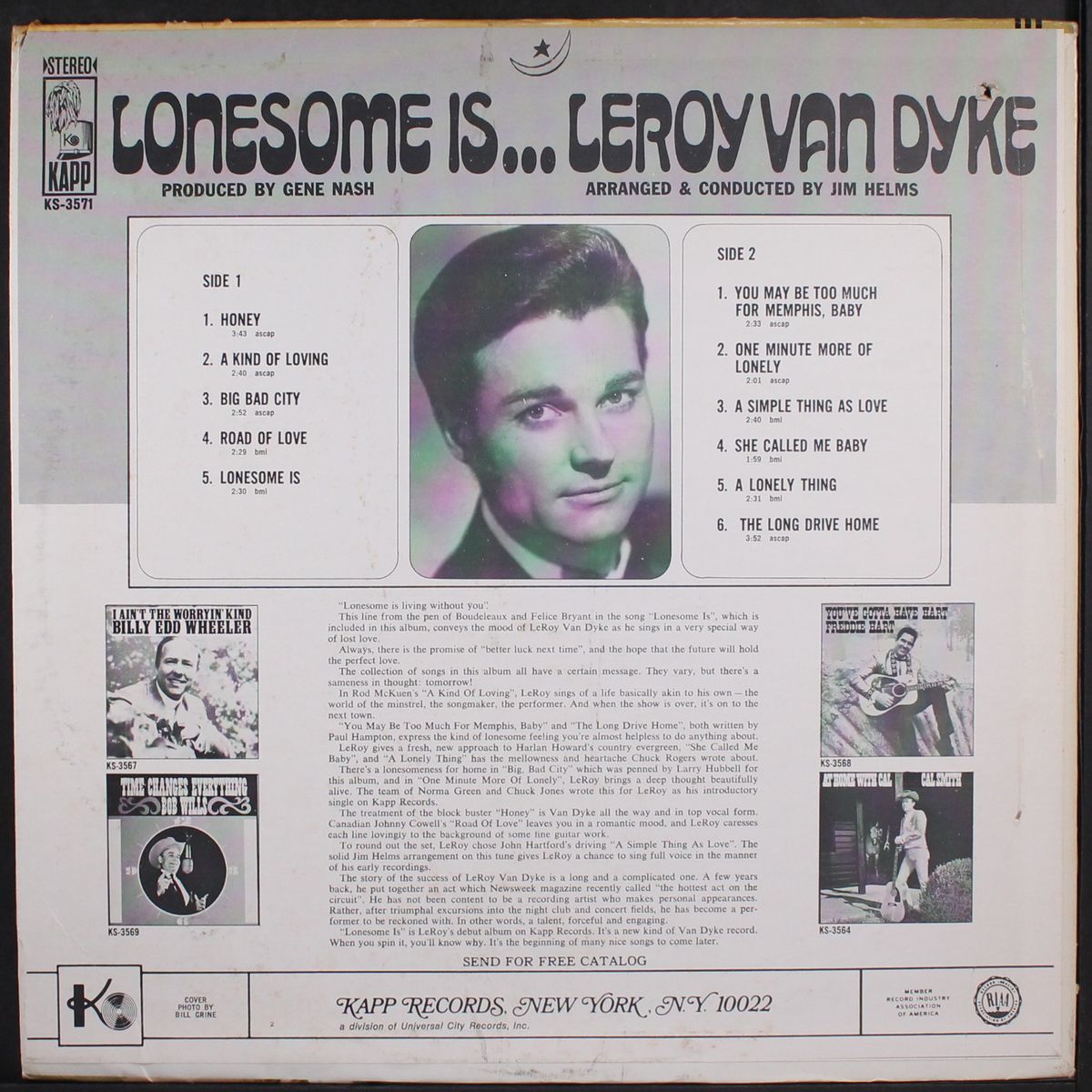 lonesome is... by LEROY VAN DYKE