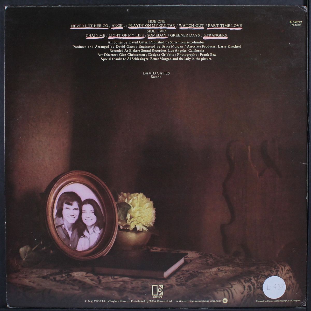never let her go by DAVID GATES