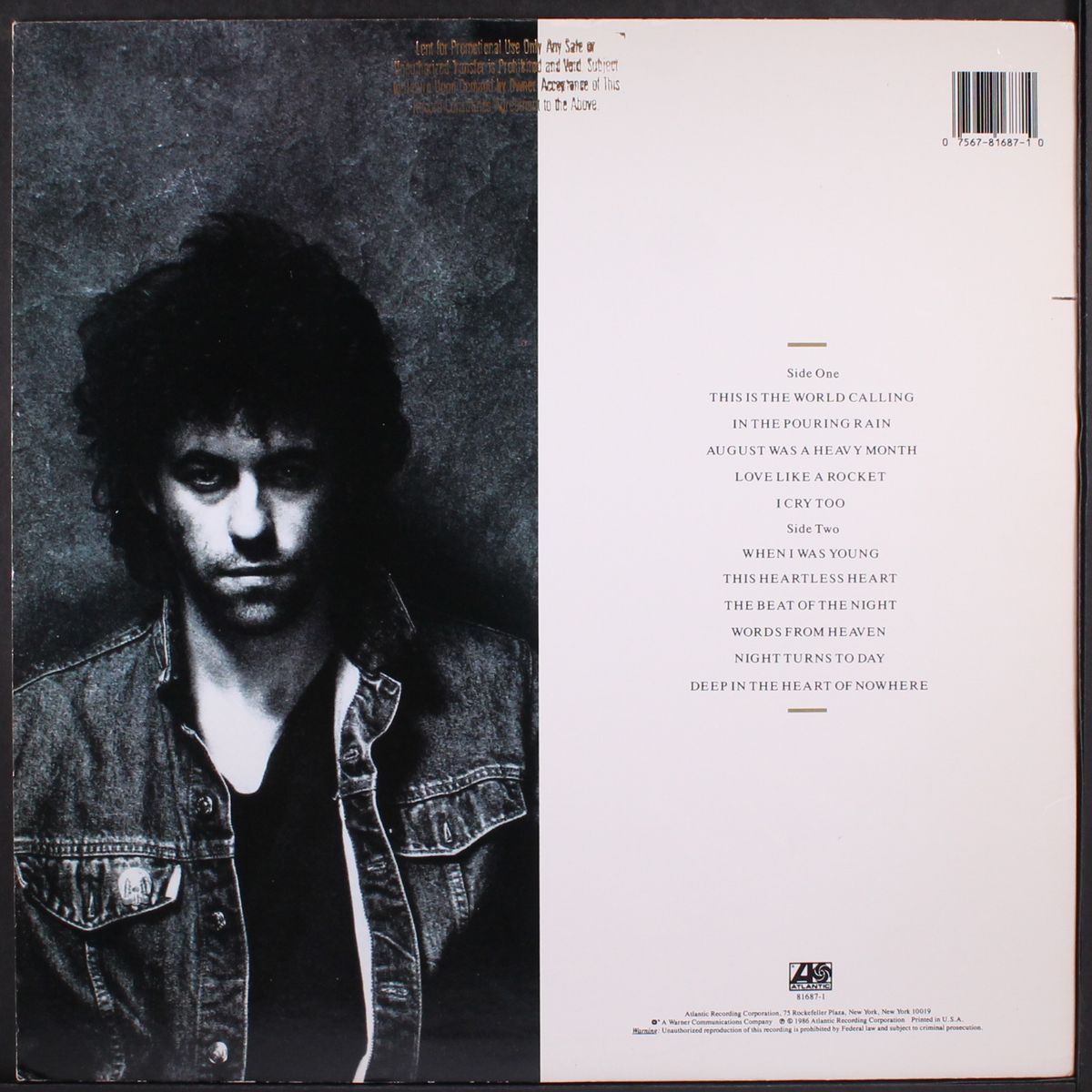 deep in the heart of nowhere by BOB GELDOF