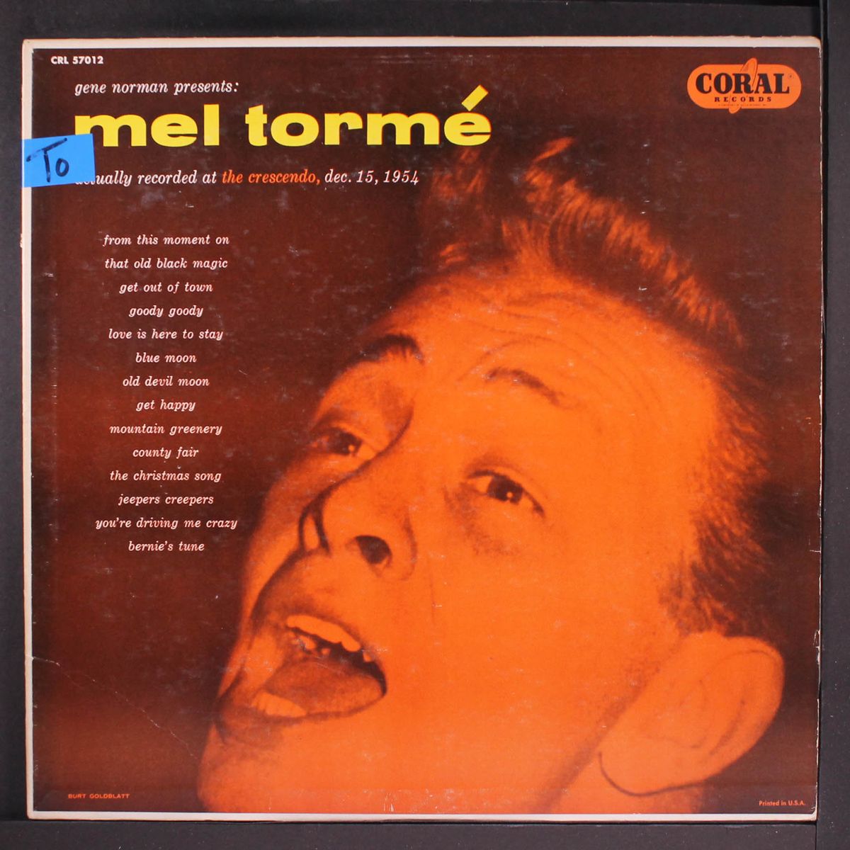 mel torme actually recorded at the crescendo by MEL TORME