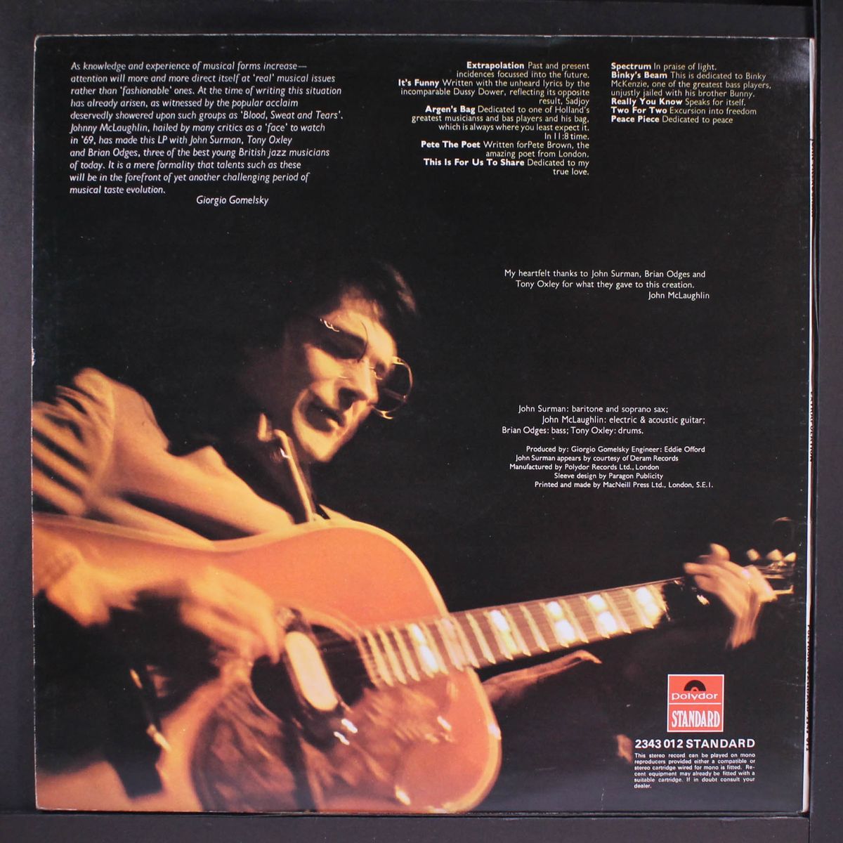extrapolation by JOHN MCLAUGHLIN