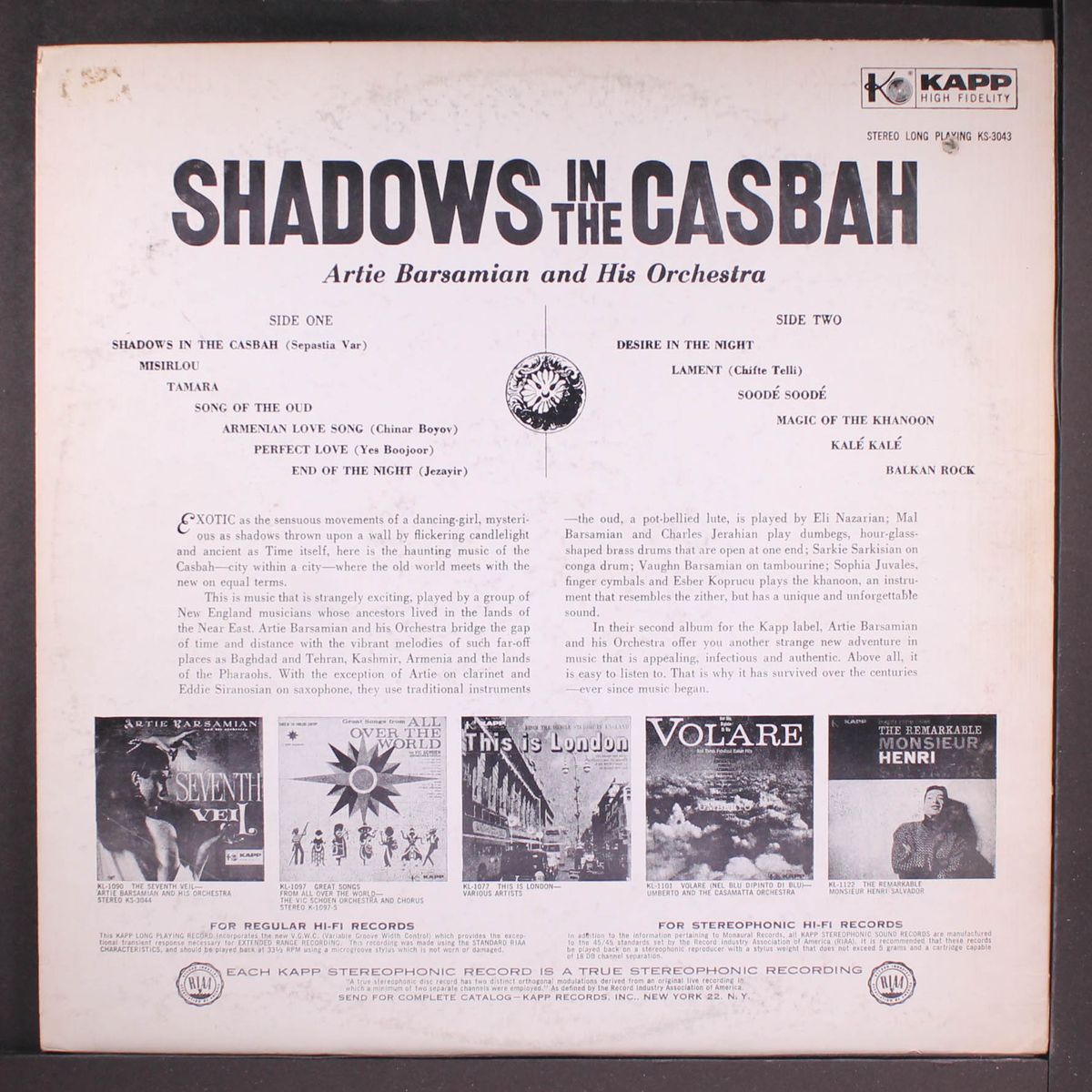 shadows in the casbah by ARTIE BARSAMIAN