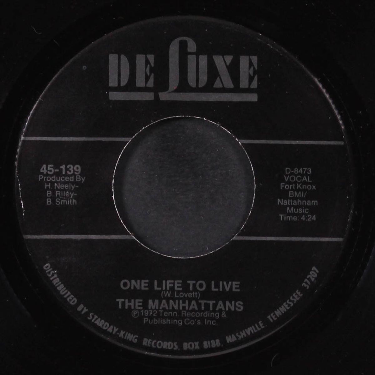 one life to live / it's the only way by MANHATTANS