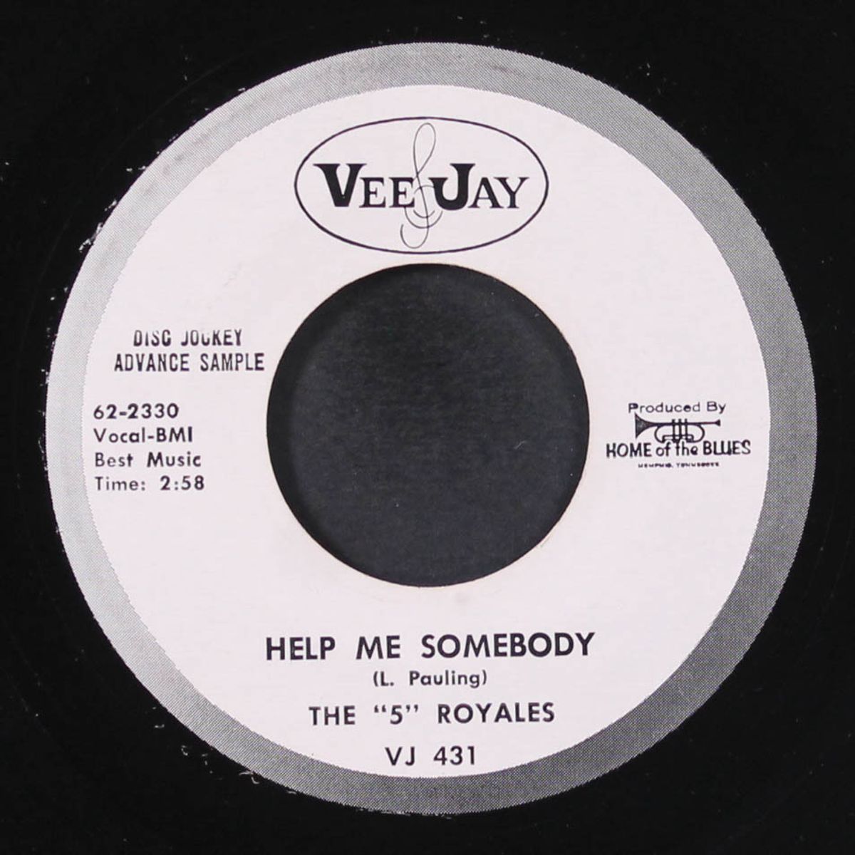 help me somebody / talk about my woman by FIVE ROYALES