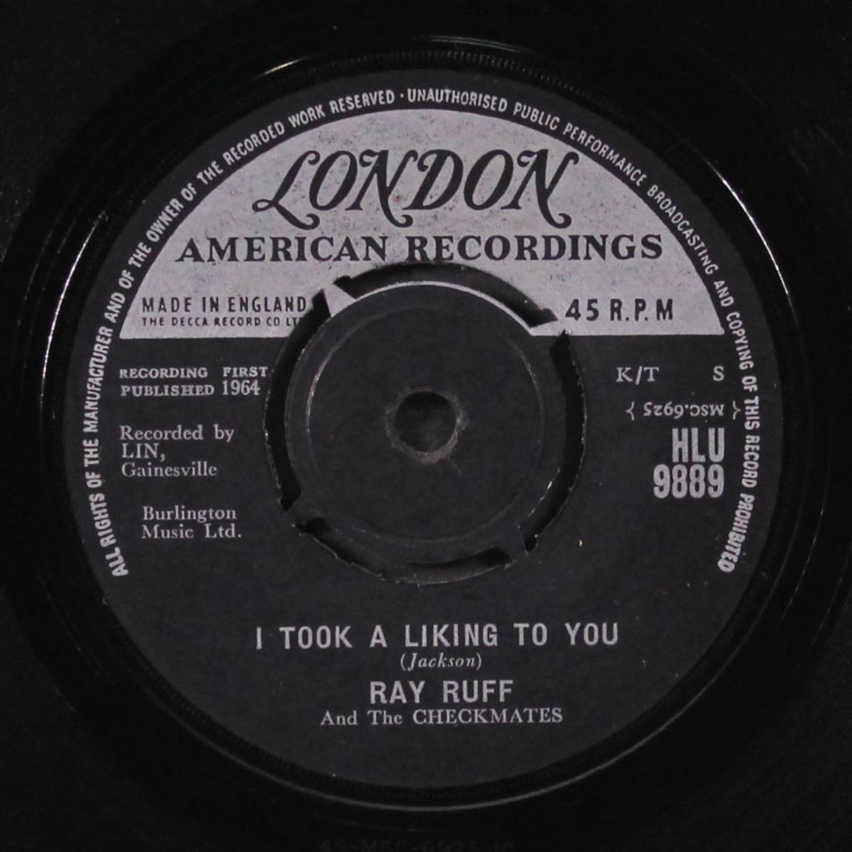 i took a liking to you / a fool again by RAY RUFF