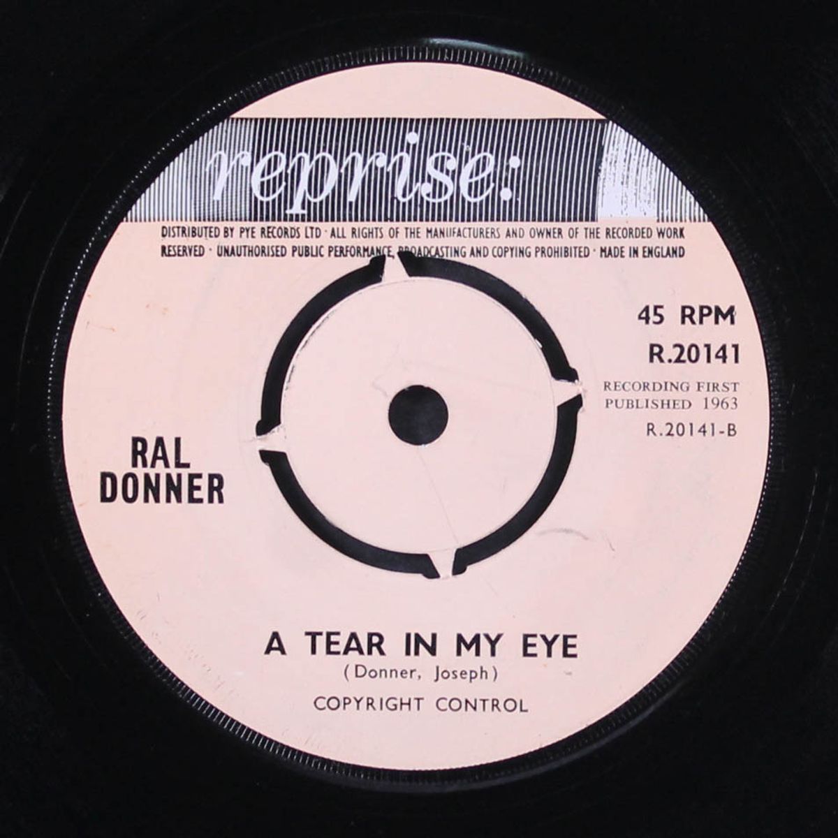 i got burned / a tear in my eye by RAL DONNER
